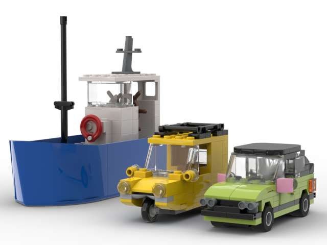 Instructions for Lego Only Fools and Horses Triple Vehicle Pack MOC Reliant Robin Ford Capri Ghia and Uncle Alberts Boat Etsy UK
