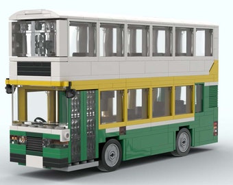 Lego MOC Instructions Leyland Olympian Lincolnshire Roadcar British Double Decker Bus Etsy