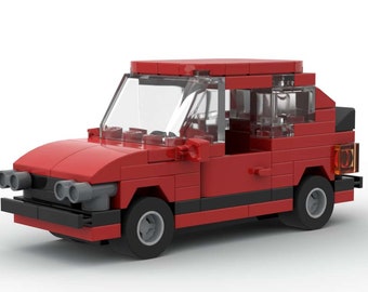 Lego MOC-instructies - Ford Capri mk3 rood