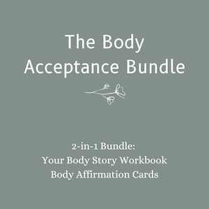 Körperakzeptanz-Bundle, Körperakzeptanz-Tools, Body Positivity, Affirmationskarten, Genesung von Essstörungen, druckbare PDFs