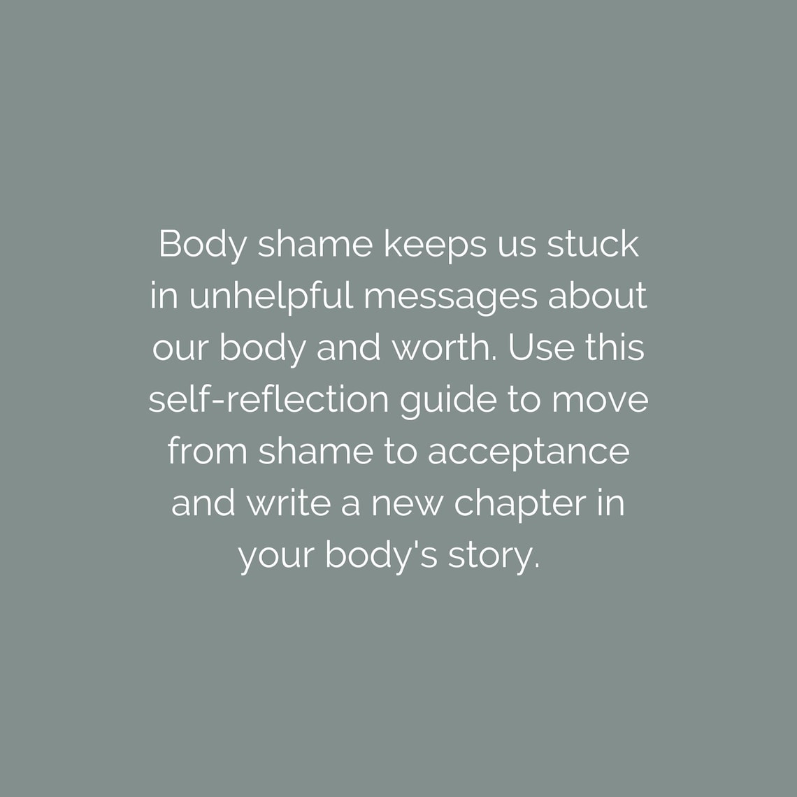 Printable Body Image Workbook Body Image Therapy Worksheet Etsy