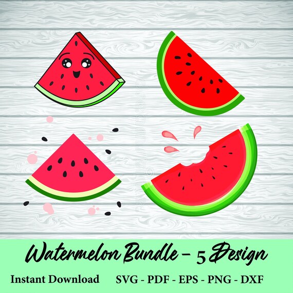 Watermelon SVG Bundle Summer Fruit Svg Watermelon Slice - Etsy