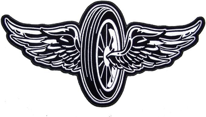 Bike Wheel Wings Patch - Maker of Jacket