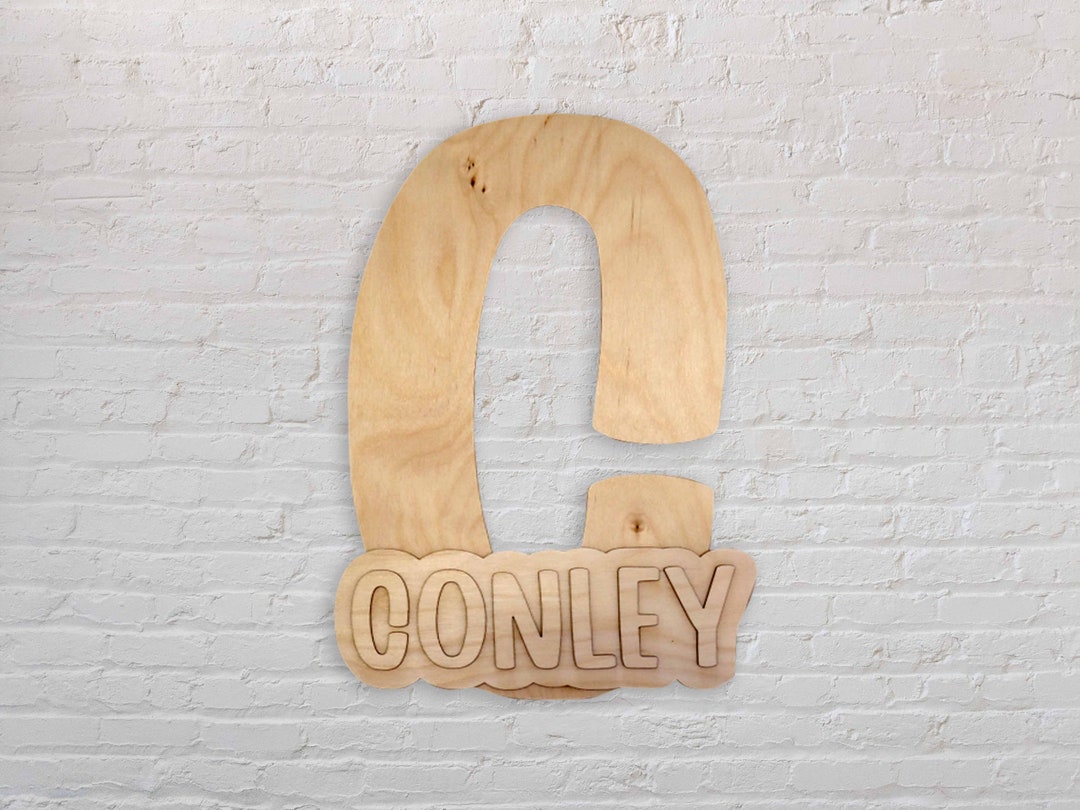 Letter Name Wall Decor Etsy