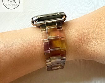 Cinturino per Apple Watch Desert Mirage Swirl in resina, 38-49 mm, da donna, serie 11 10 9 8 7 6 5 4 3 2 1 SE