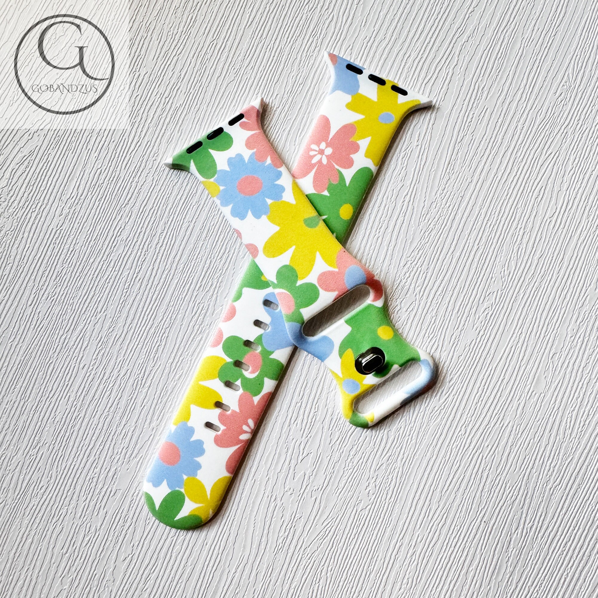 Kate Spade White Floral Silicone Apple Watch Band White Bloom Floral Printed Silicone Apple Watch Band Women  main image 4