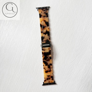 Tortoise Shell Apple Watch Band Resin Bracelet Strap 40mm 41mm 42mm 44mm 45mm 46mm 49mm Women Charms Series 11 10 9 8 7 6 SE 1 2 3 4 5 image 6