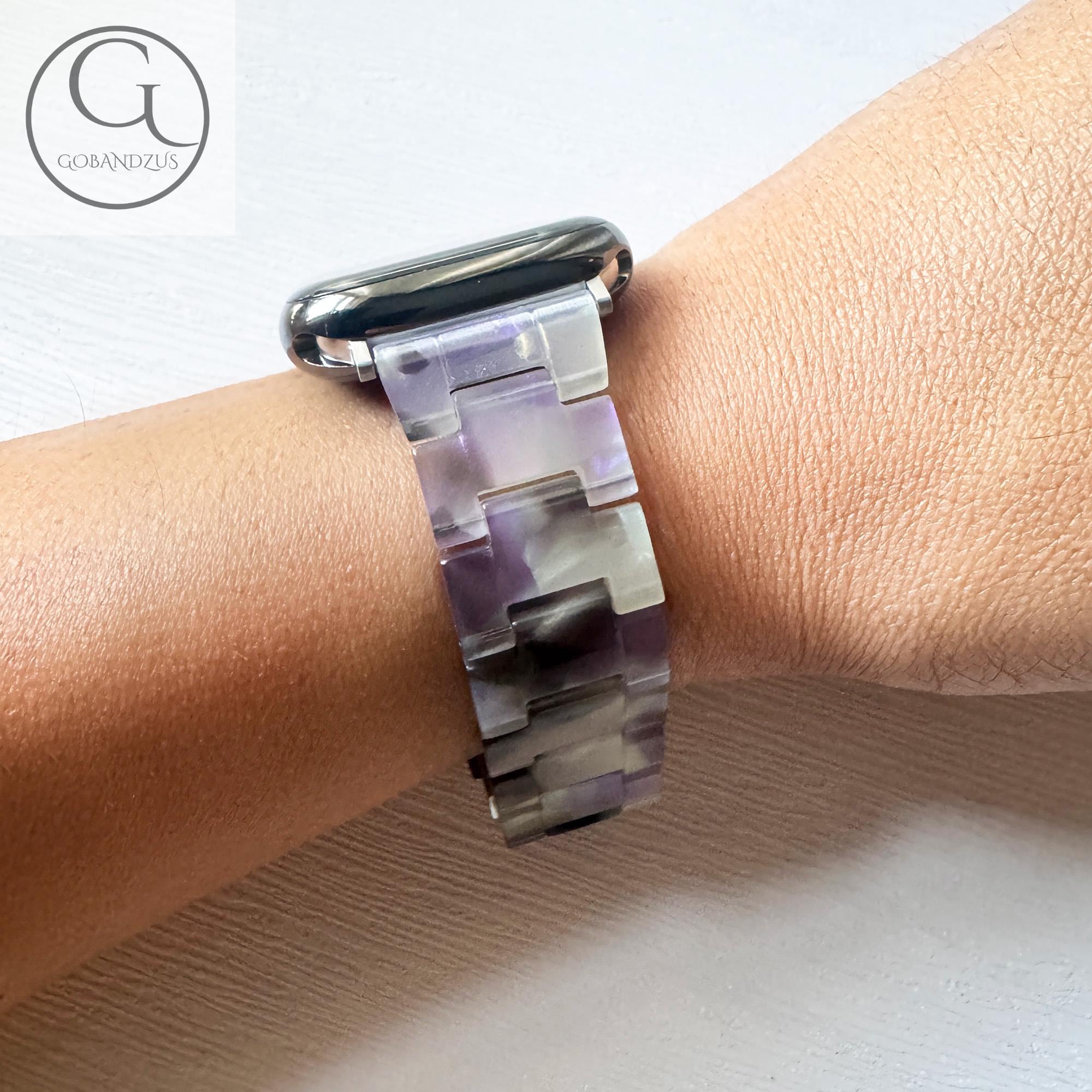 ラベンダーフロスト Apple Watch 樹脂ブレスレットストラップ パステル