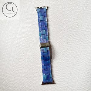 Nebula Waves Apple Watch Band Resin Bracelet Strap 40mm 41mm 42mm 44mm 45mm 46mm 49mm Women Charms iWatch Series 11 10 9 8 7 6 SE 1 2 3 4 5 image 5