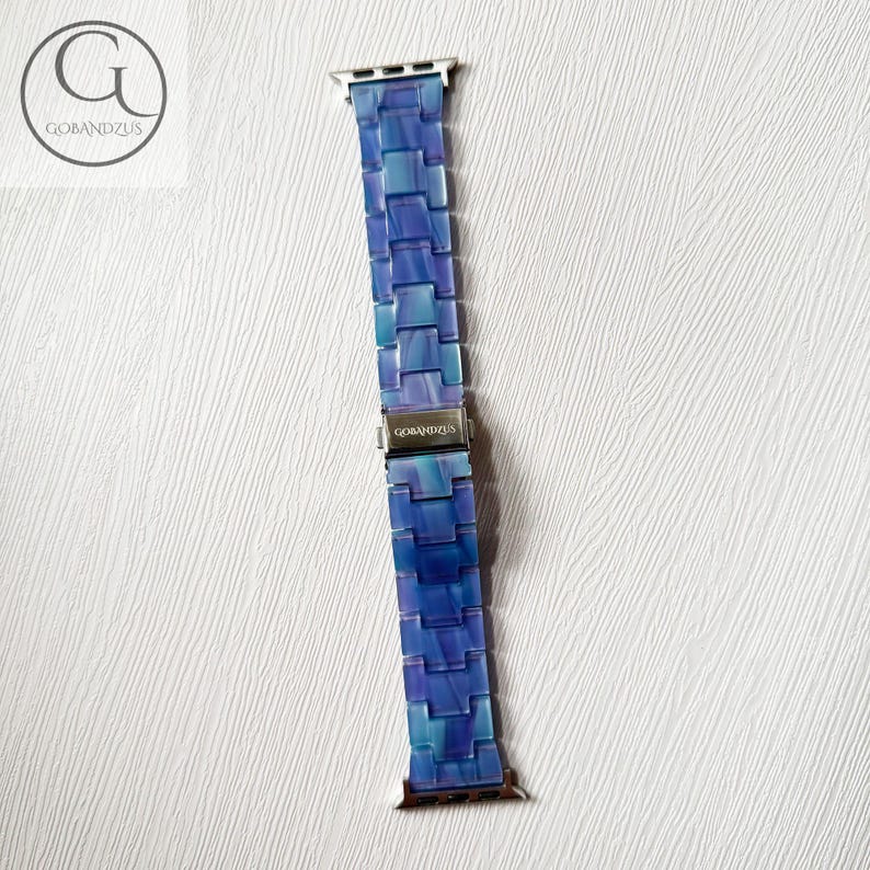Nebula Waves Apple Watch Band Resin Bracelet Strap 40mm 41mm 42mm 44mm 45mm 46mm 49mm Women Charms iWatch Series 11 10 9 8 7 6 SE 1 2 3 4 5 image 5