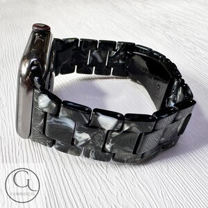 Shadow Stone Pattern Apple Watch Band Resin Bracelet Strap 40mm 41mm 42mm 44mm 45mm 46mm 49mm Women Charms Series 11 10 9 8 7 6 SE 1 2 3 4 5 image 5