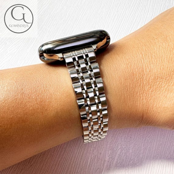 Silver Classic Mesh Slim Metal Collection for Apple Watch 