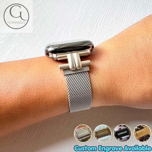 Starlight Luxury Milanese Loop Bracelet Apple Watch Band Ultra 49 46 45 44 42 41 40 38mm Wrist Strap Women Metal Series 11 10 9 8 7 6 5 4 3