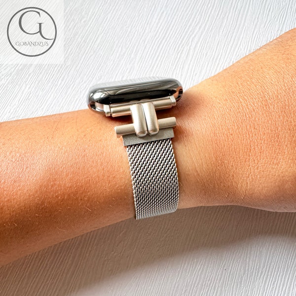 Starlight Luxury Milanese Loop Bracelet Apple Watch Band Ultra 49 46 45 44 42 41 40 38mm Wrist Strap Women Metal Series 11 10 9 8 7 6 5 4 3