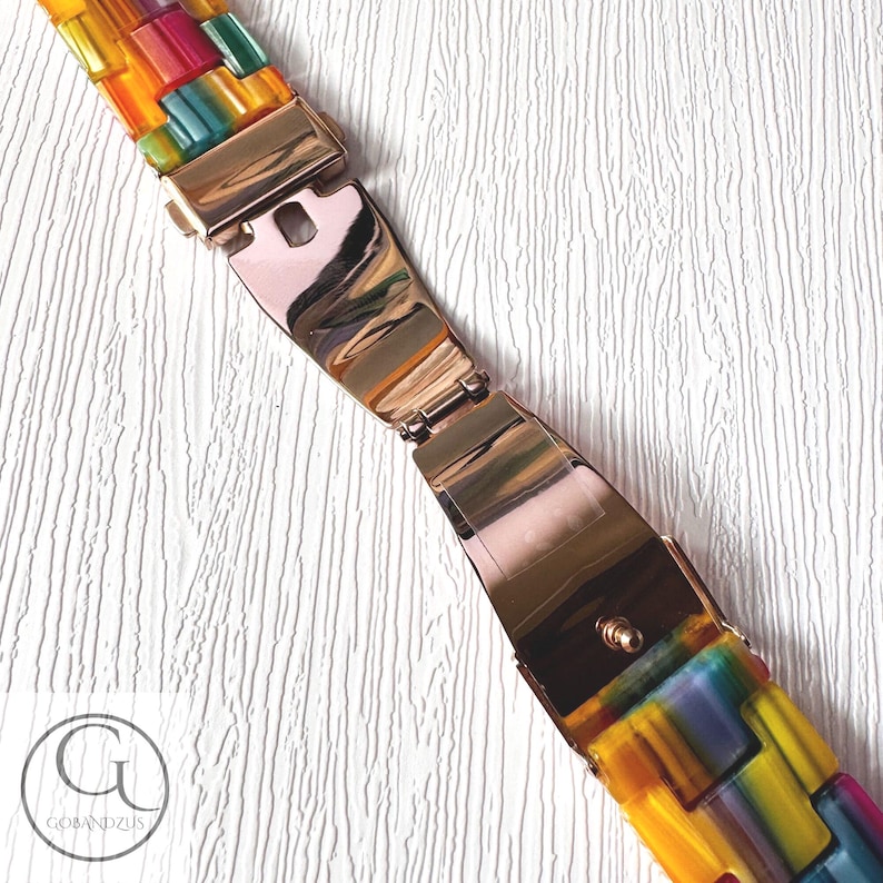 Color Carnival Pattern Apple Watch Band Resin Bracelet Strap 40mm 41mm 42mm 44mm 45mm 46mm 49mm Women Charms Series 11 10 9 8 7 6 SE 2 3 4 5 image 8