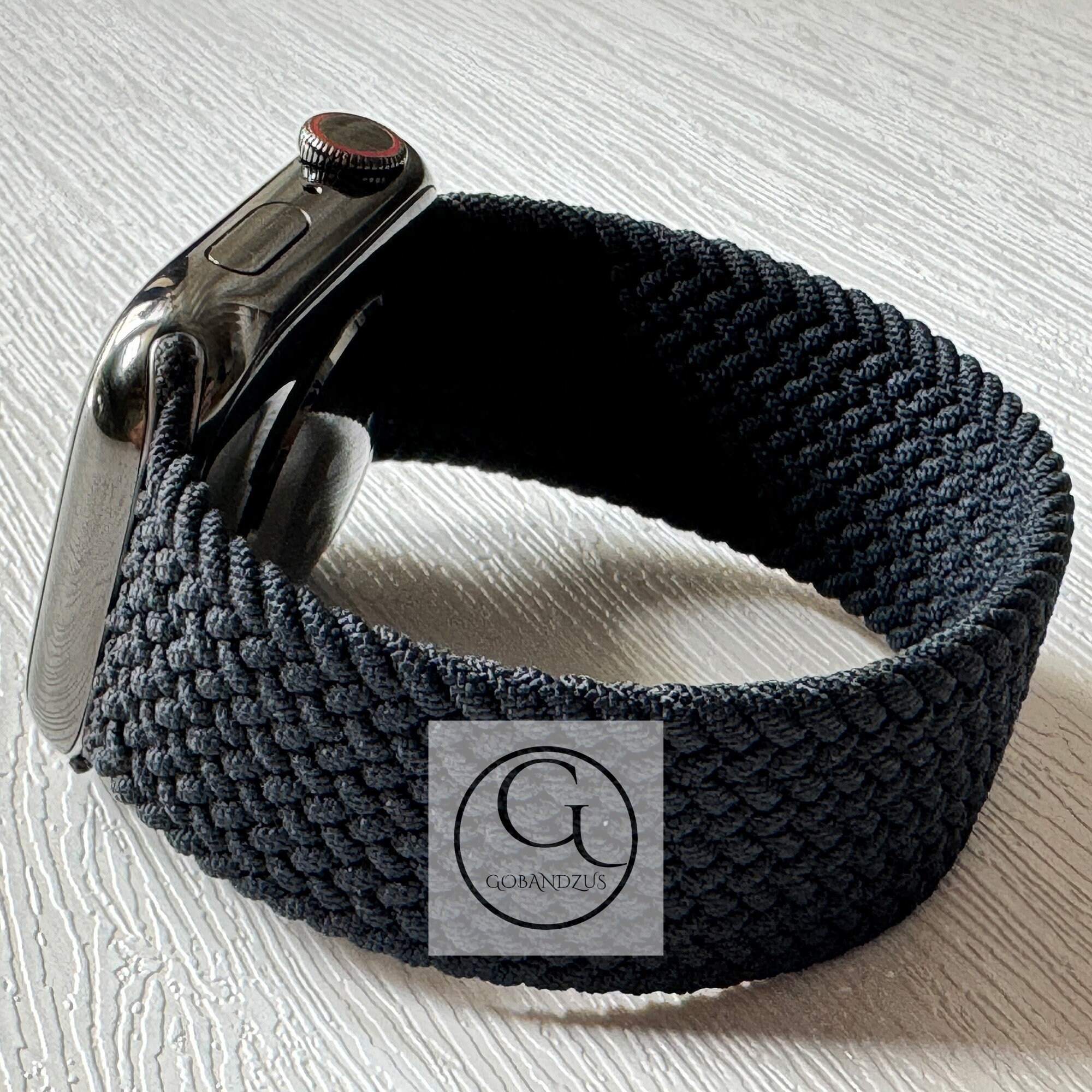 Starlight Mist Braided Nylon Apple Watch Band Ultra 38 40 41 42 44 45 49mm Woven Elastic Knitted Loop Strap iWatch Series 9 8 7 6 5 4 3 2 SE