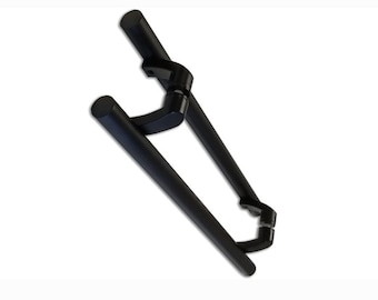 Entry Door Pull Handle  Offset Stainless Steel Round matte Black Bar/Ladder/H-shape 48 inch Long Back To Back