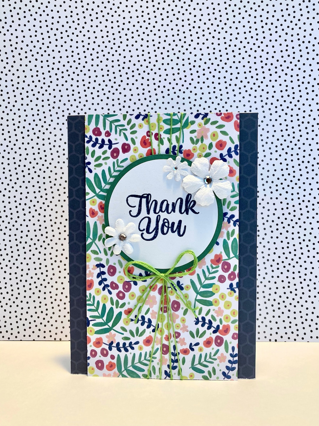 Gorgeous Handmade Thank You Card - Etsy