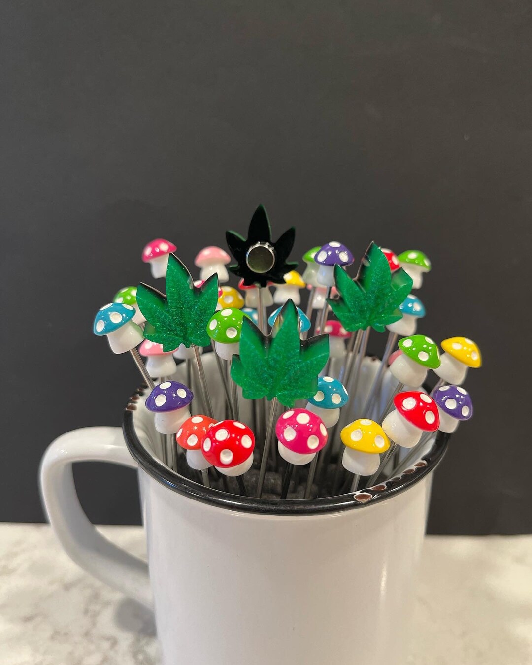 2 Pack of Resin Leaf for Garden Ornament or Pipe Etsy