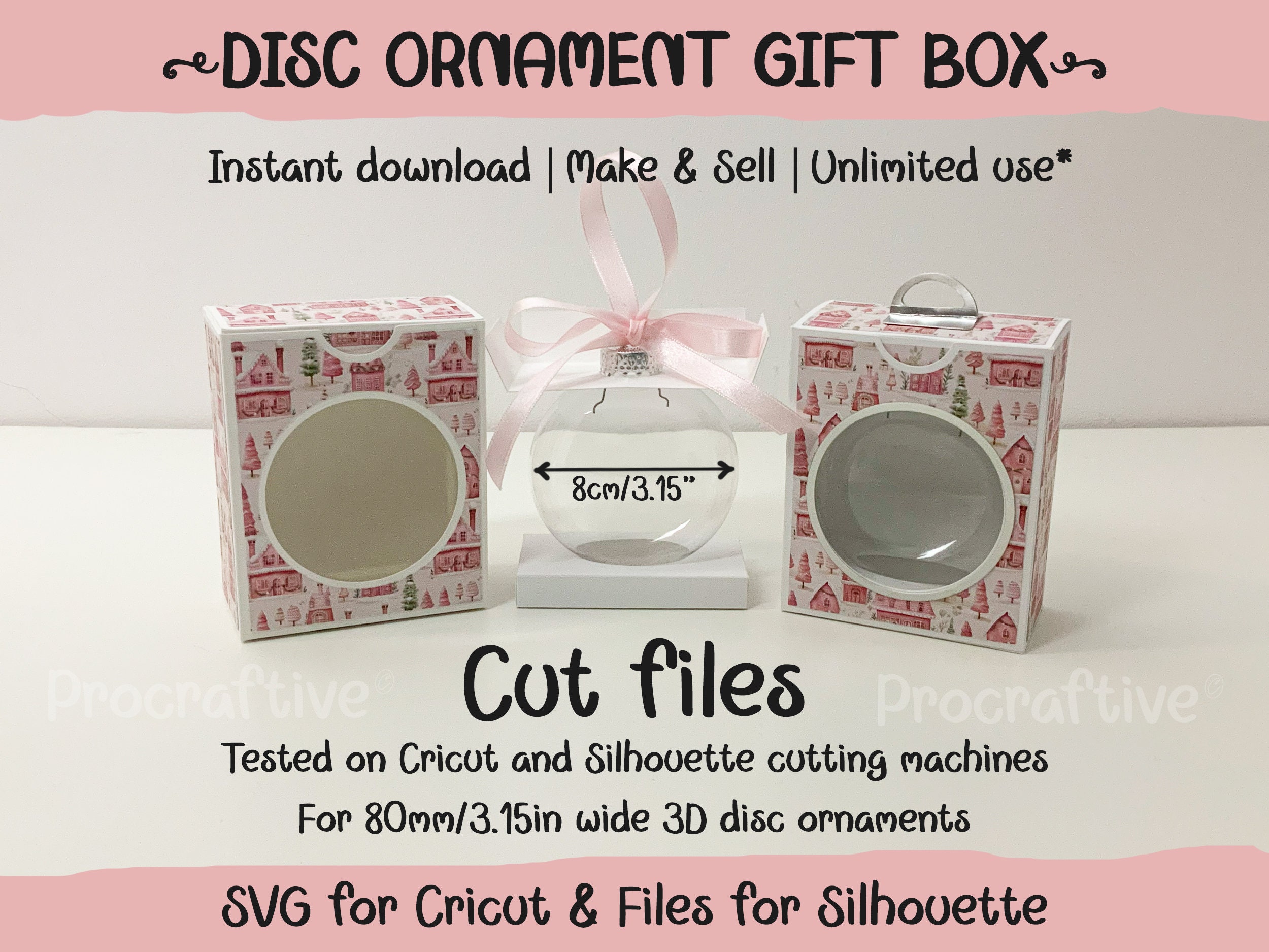 Ornament Box SVG - SVG Files For Cricut and Silhouette 
