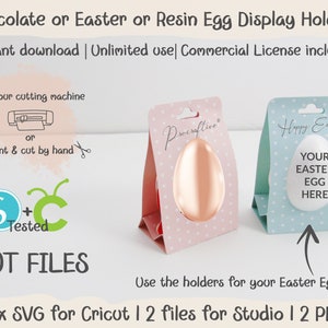 Display Holders for Easter eggs #2. SVG egg holders. Templates for Cricut  & Silhouette. Resin egg SVG Cricut, Egg holder,  Instant download
