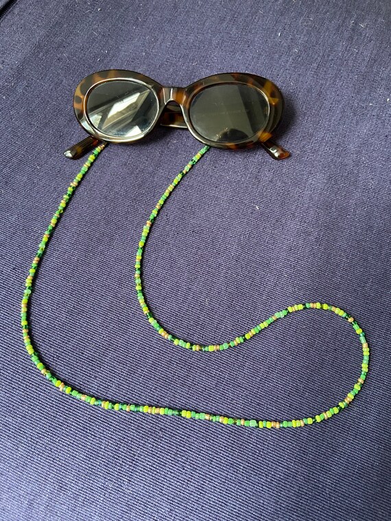 Bead Glasses Chain Etsy UK