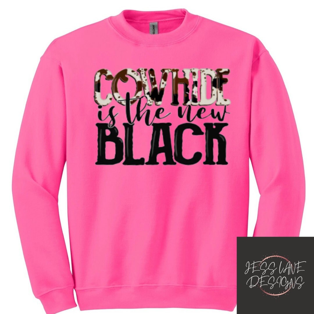 cowhide sweatshirt
