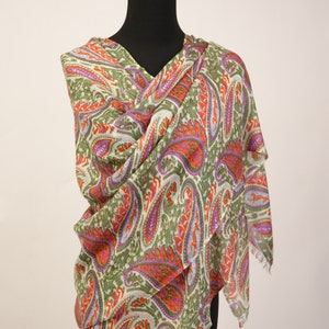 Paisley Design Printed Pashmina Scarf
