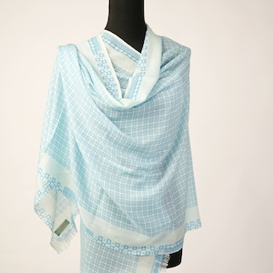 Baby Blue Cashmere shawl | Pure Cashmere Shawl | Cashmere stole | Cashmere Shawl | Pashmina Shawl | Cashmere Wrap | Winter Pashmina Shawl