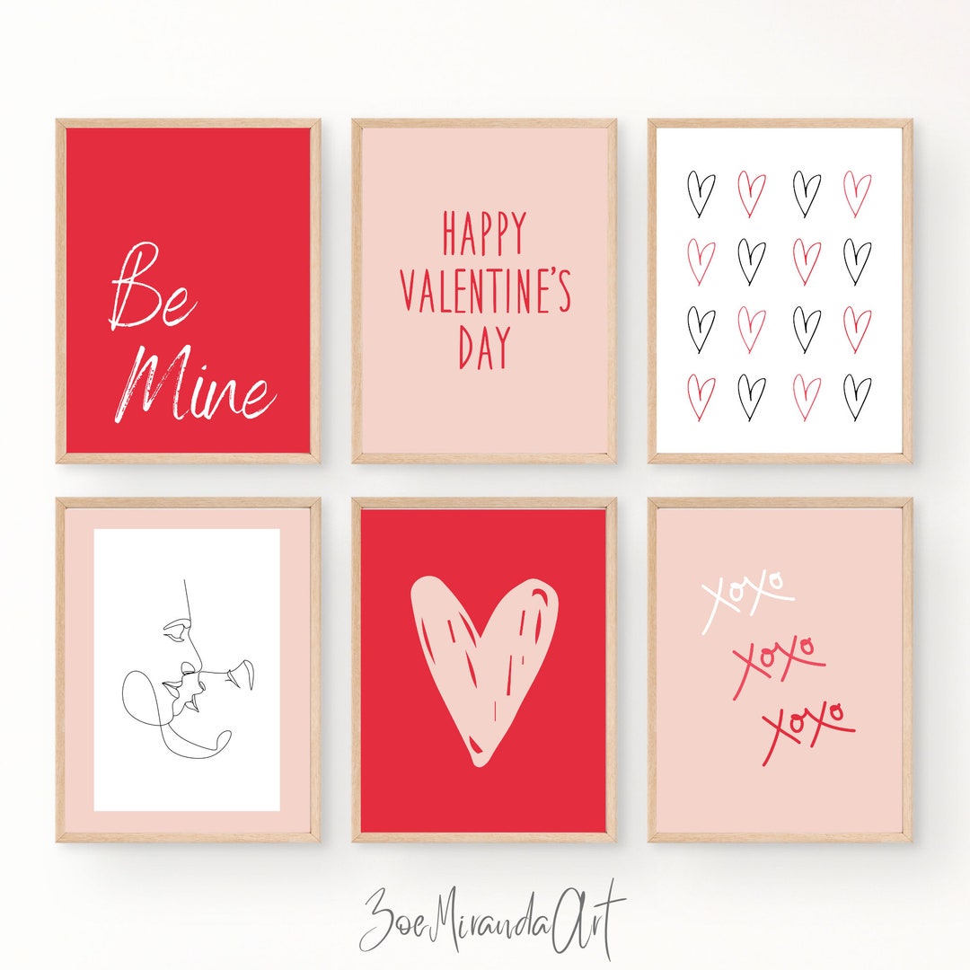 Valentines Day Decor DIGITAL DOWNLOAD Valentines Day Printables