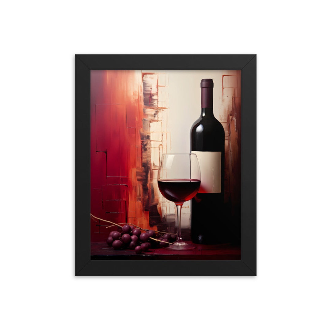 Burgundy Wall Art Burgundy Abstract Art Red Wine Art Wine Etsy