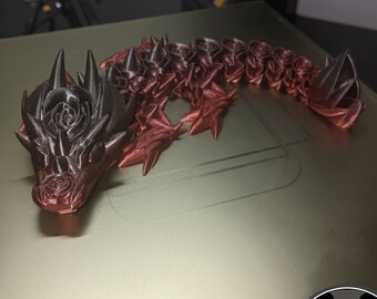 Articulated Baby Rose Dragon 3D Print