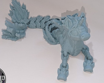 HIPPOCAMPUS Sea Horse Unicorn Articulating 3D Print