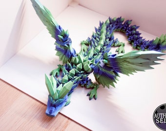 Articulated Crystal Wing Dragon 3D Print