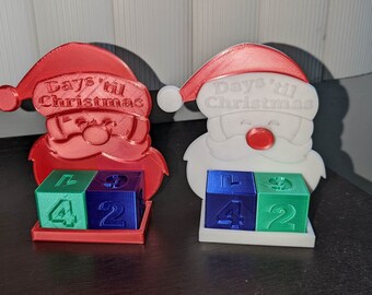 Christmas Advent Calendar Santa 3D Print