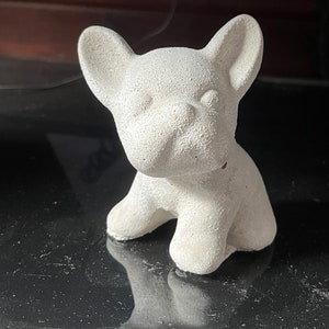 Estatua de cachorro de hormigón fundido a mano: regalo para los amantes de los perros