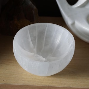 Selenit Ladeschale: Weißer Kristall, Home Decor (8 cm)