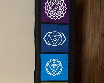 Chakra Banner: Colorful Zen Wall Art for Meditation