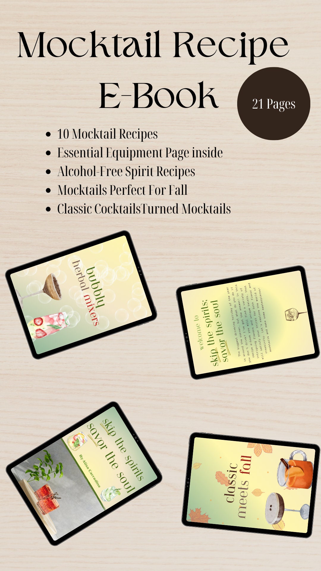 Mocktail Recipes.pdf Digital Recipe Book| Digital Recipe Book PDF| Mocktail Recipe E-book ...