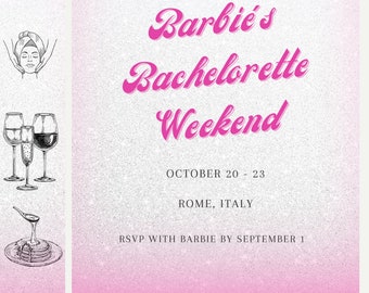 Bachelorette Itinerary Template, Bachelorette Itinerary Digital, Bachelorette Party Itinerary,  Beach Bachelorette Itinerary