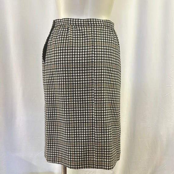 70s Plaid Pendleton wool skirt - image 5