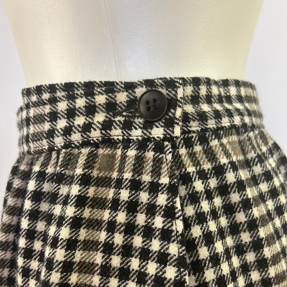 70s Plaid Pendleton wool skirt - image 4