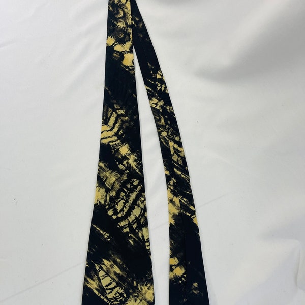 40s Black & Ivory Abstract Tie