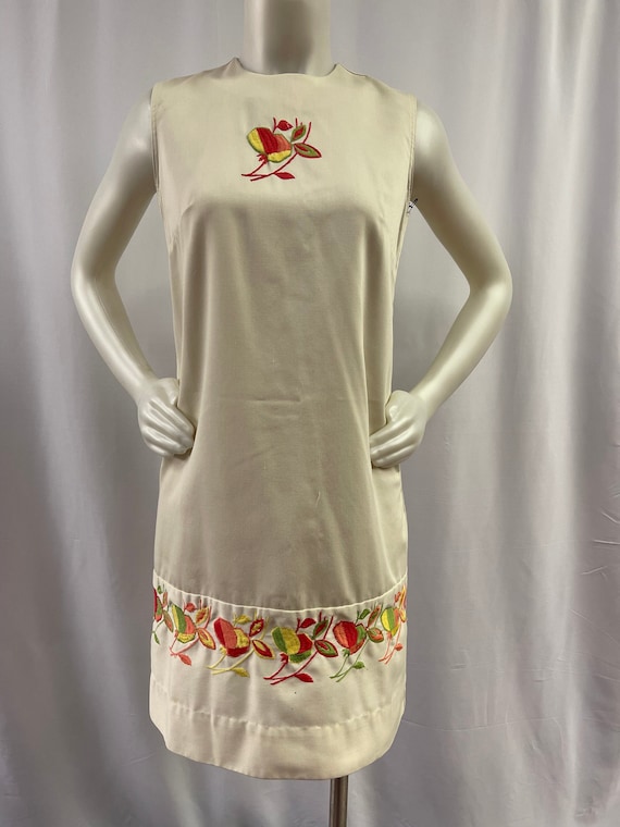 60s Ivory Shift Dress