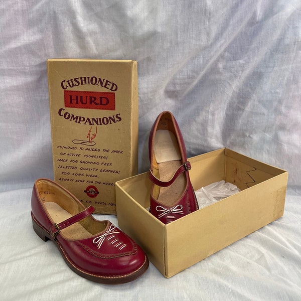 Hurd Companions Girl’s Red Leather Shoes