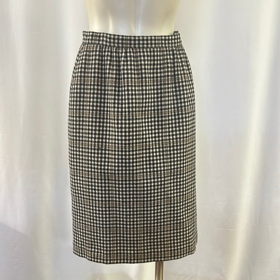 70s Plaid Pendleton wool skirt - image 1