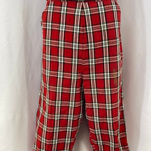 Volup Red Plaid Pedal Pushers zdjęcie 1