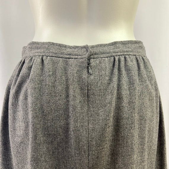 70s/80s Gray Wool Skirt with Pockets - image 6