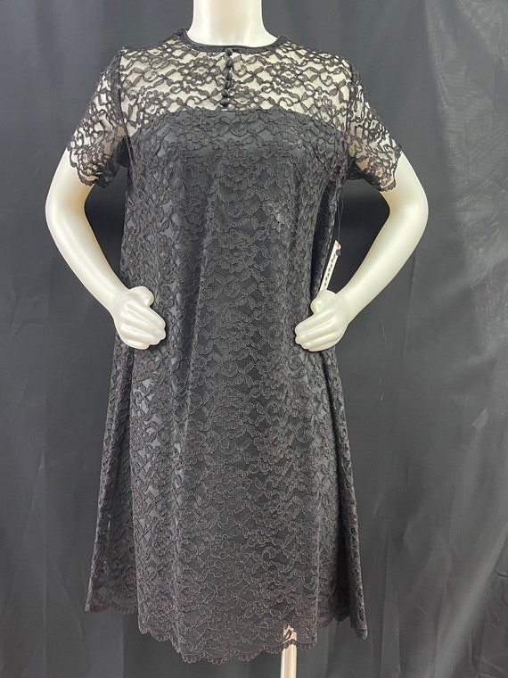 Black Lace Maternity Dress