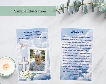 Prayer Card | Memorial Card | Laminated Prayer Card | Heaven | Funeral Card | Keepsake Card | Memory Card | Laminated Cards